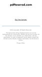 Mobile Screenshot of pdftowrod.com
