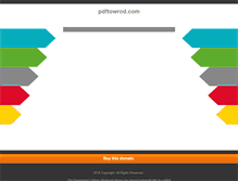 Tablet Screenshot of pdftowrod.com